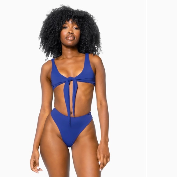 437 Blue Cobalt Bathing Suit - Picture 1 of 3